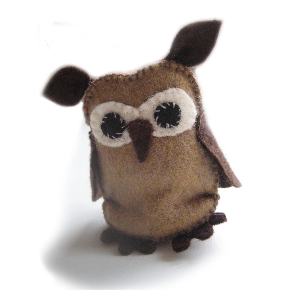 Felt and Soul - bagoly gyapjúfilc figura